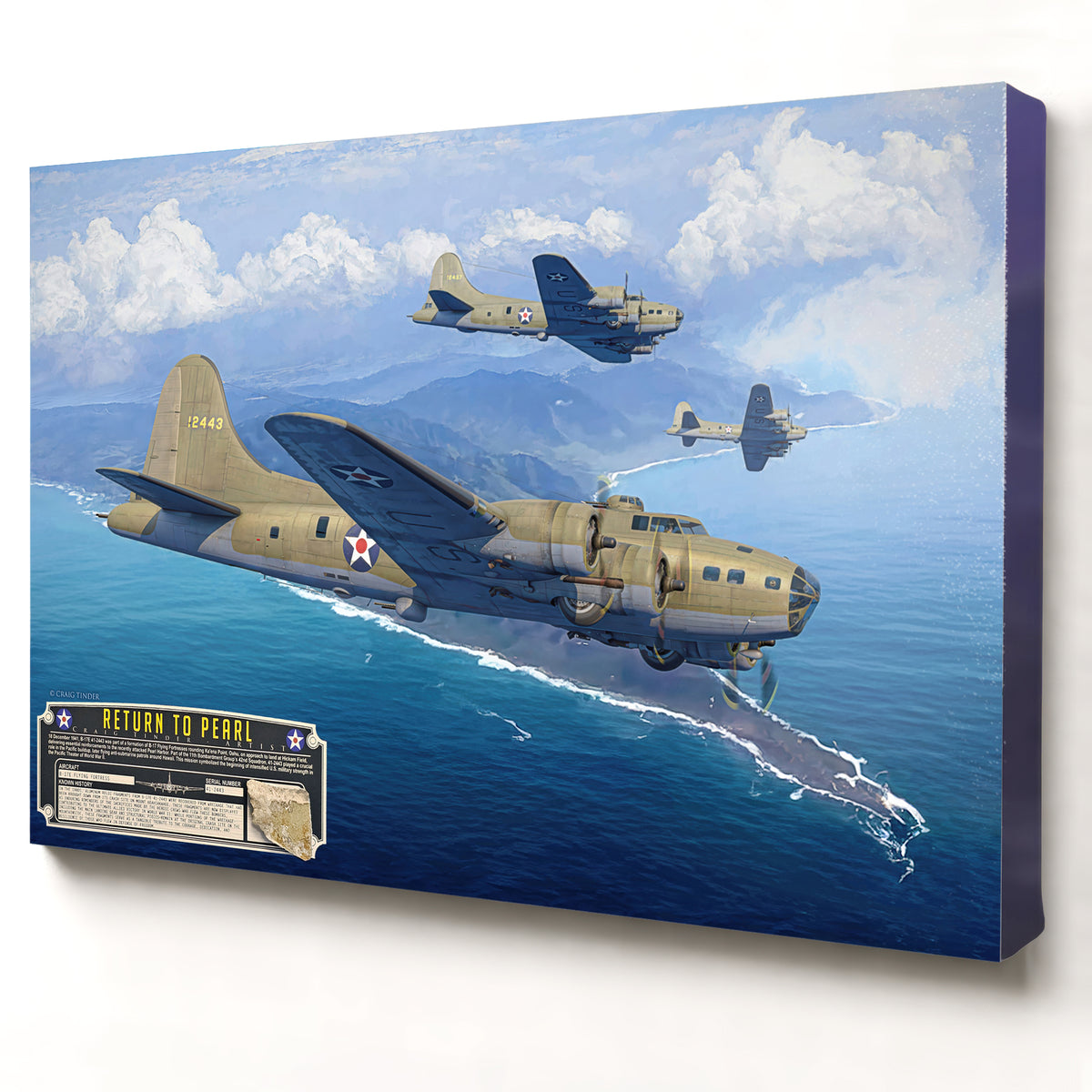 B-17E Flying Fortress - The Return to Pearl | INCLUDES: Skin Fragment
