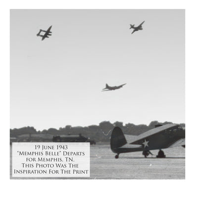 B-17 Memphis Belle - Memphis Awaits the Belle historical relic artwork by Craig Tinder