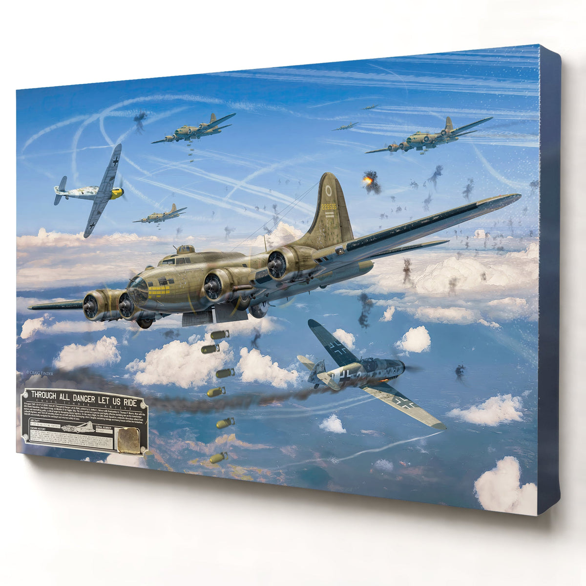 B-17 Flying Fortress TADLUR relic artwork by Craig Tinder