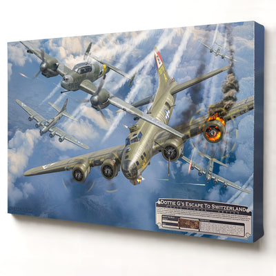 B-17 Flying Fortress - Dottie G's Escape to Switzerland | INCLUDES: 92nd BG B-17 Relic