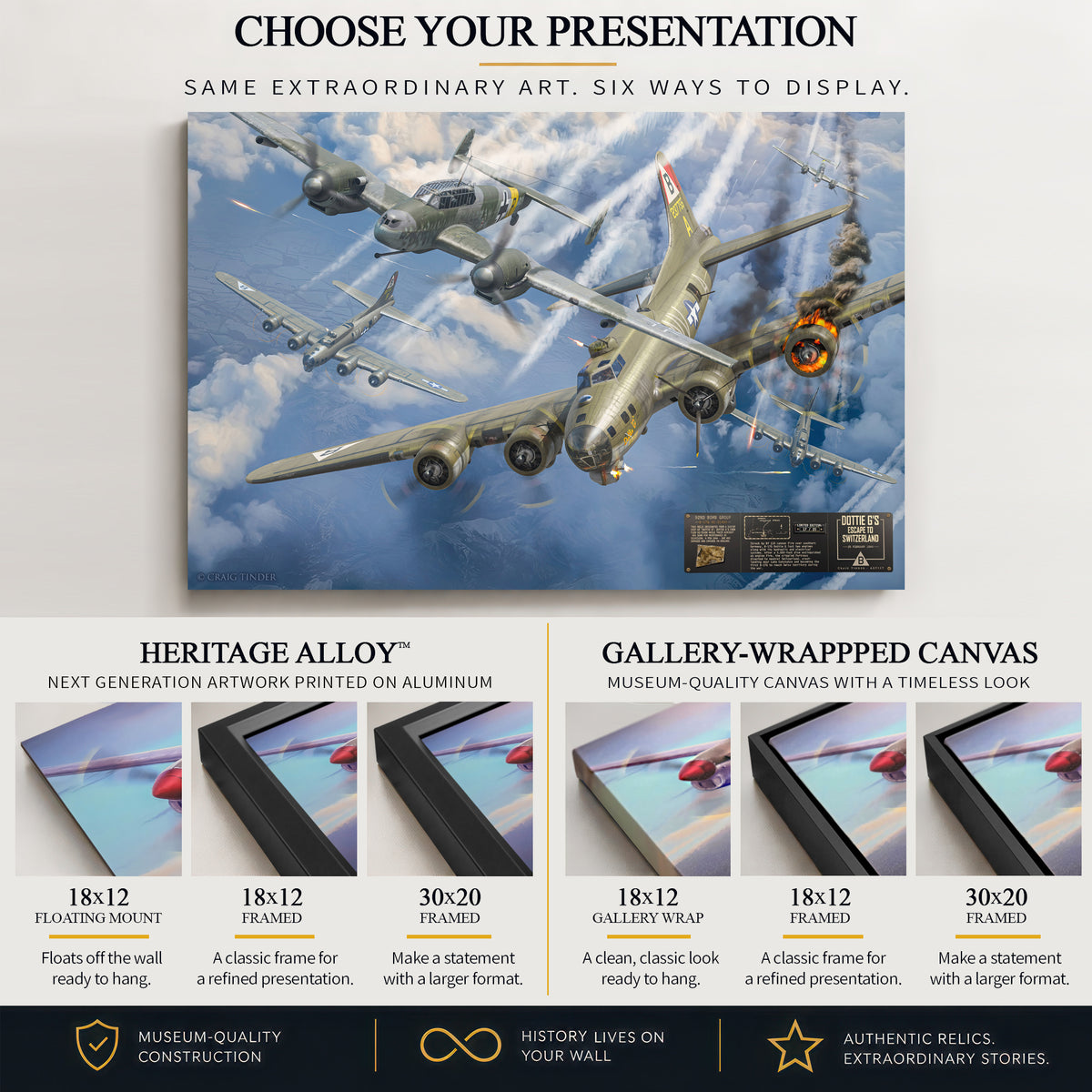 B-17 Flying Fortress - Dottie G's Escape to Switzerland | INCLUDES: 92nd BG B-17 Relic