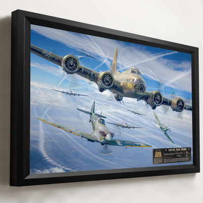 B-17 Flying Fortress - Can-Do Over Rouen – artwork presentation detail