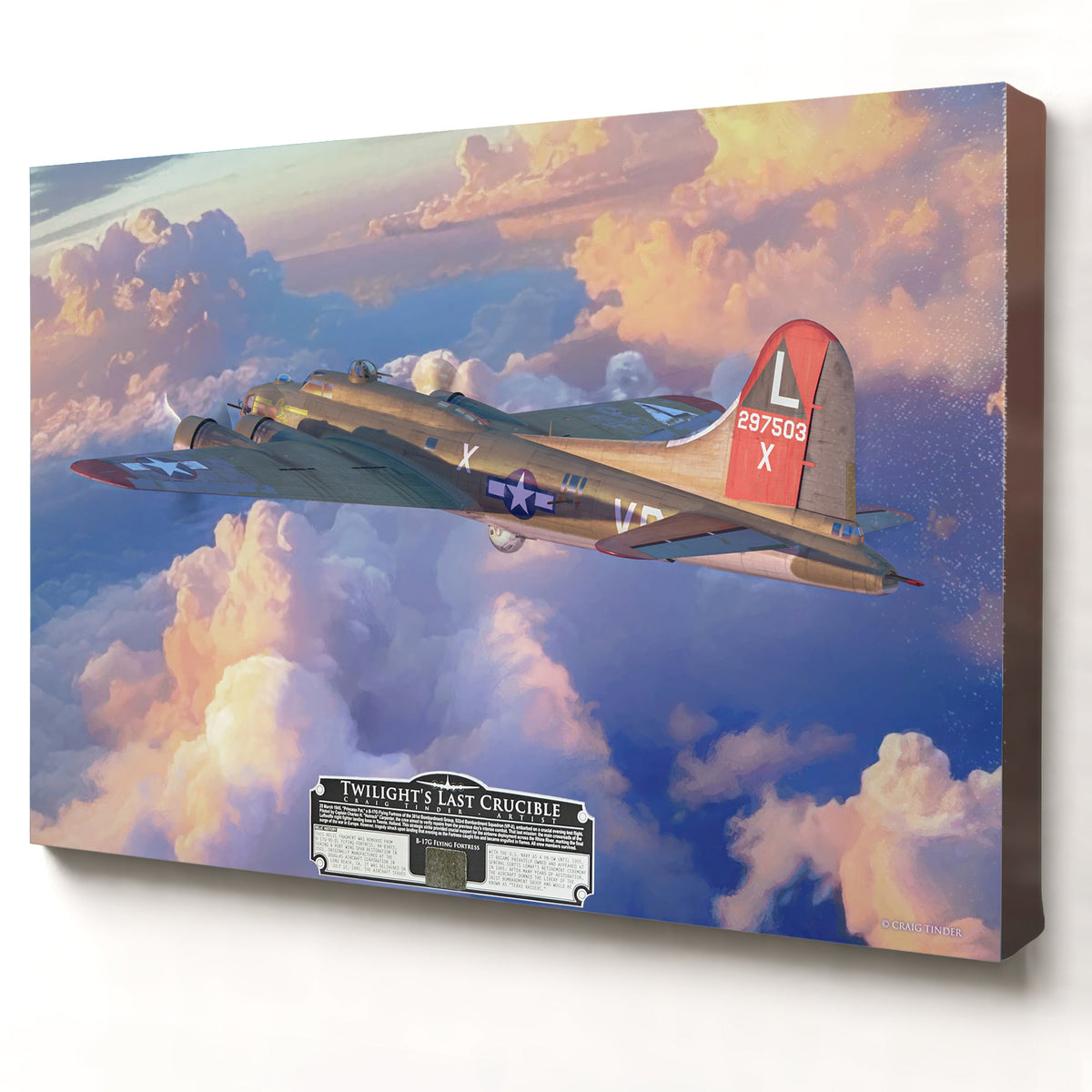 B-17 Flying Fortress Twilight's Last Crucible relic artwork by Craig Tinder