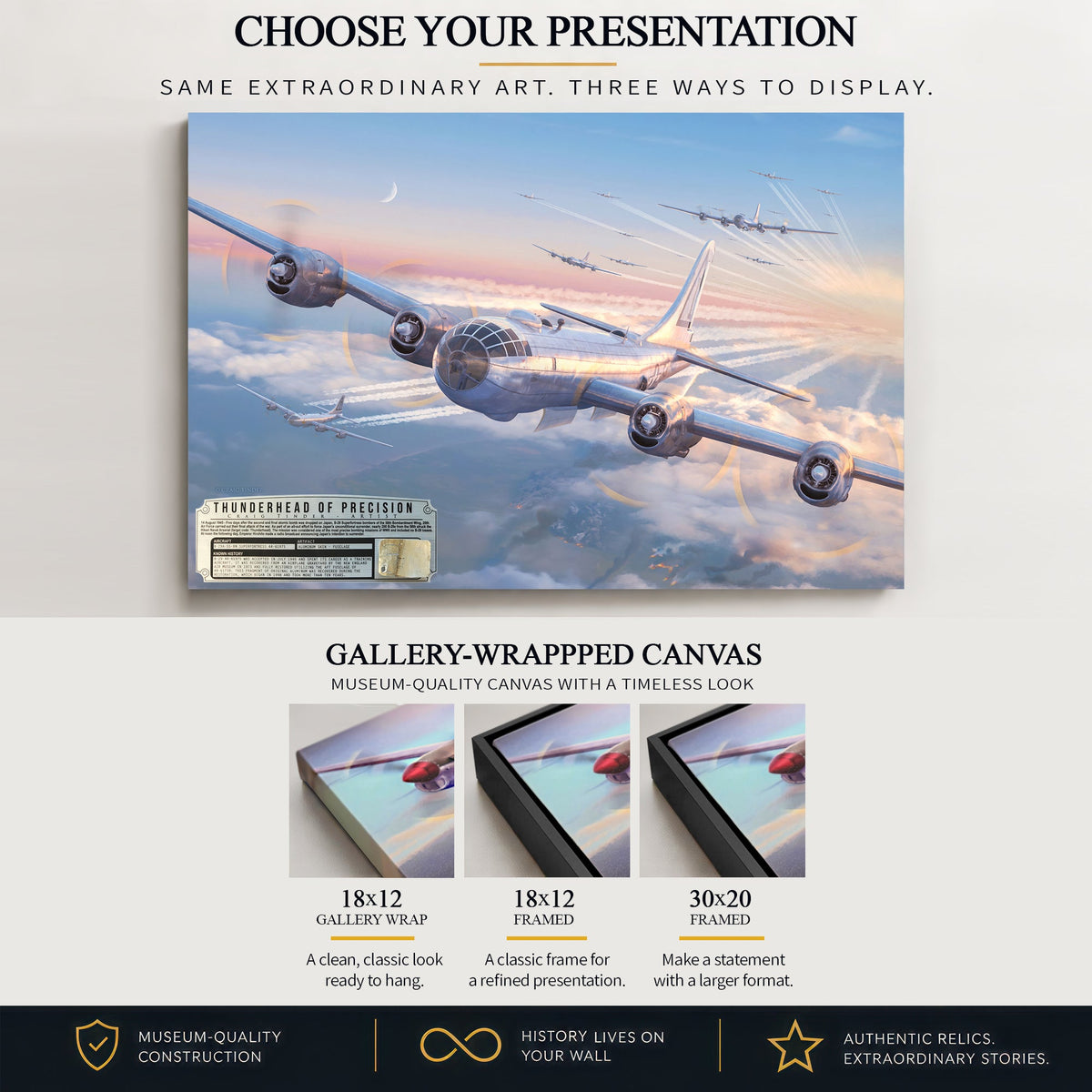 B-29 Superfortress Thunderhead of Precision gallery-wrapped canvas