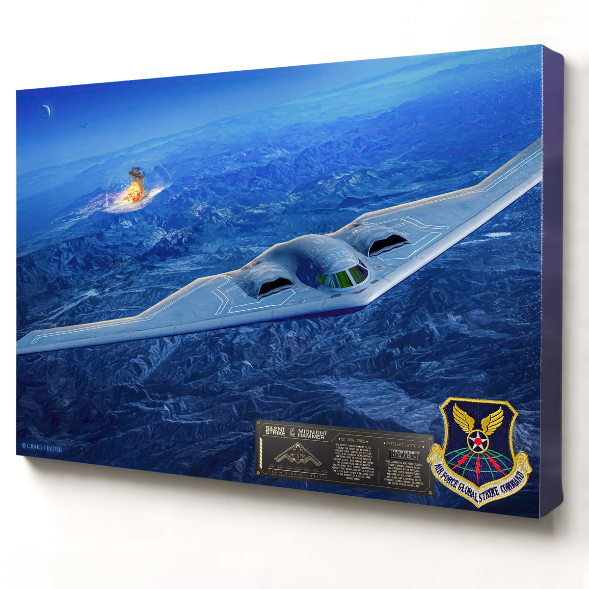 B-2 Spirit Bomber - Midnight Hammer | INCLUDES: B-2 Patch