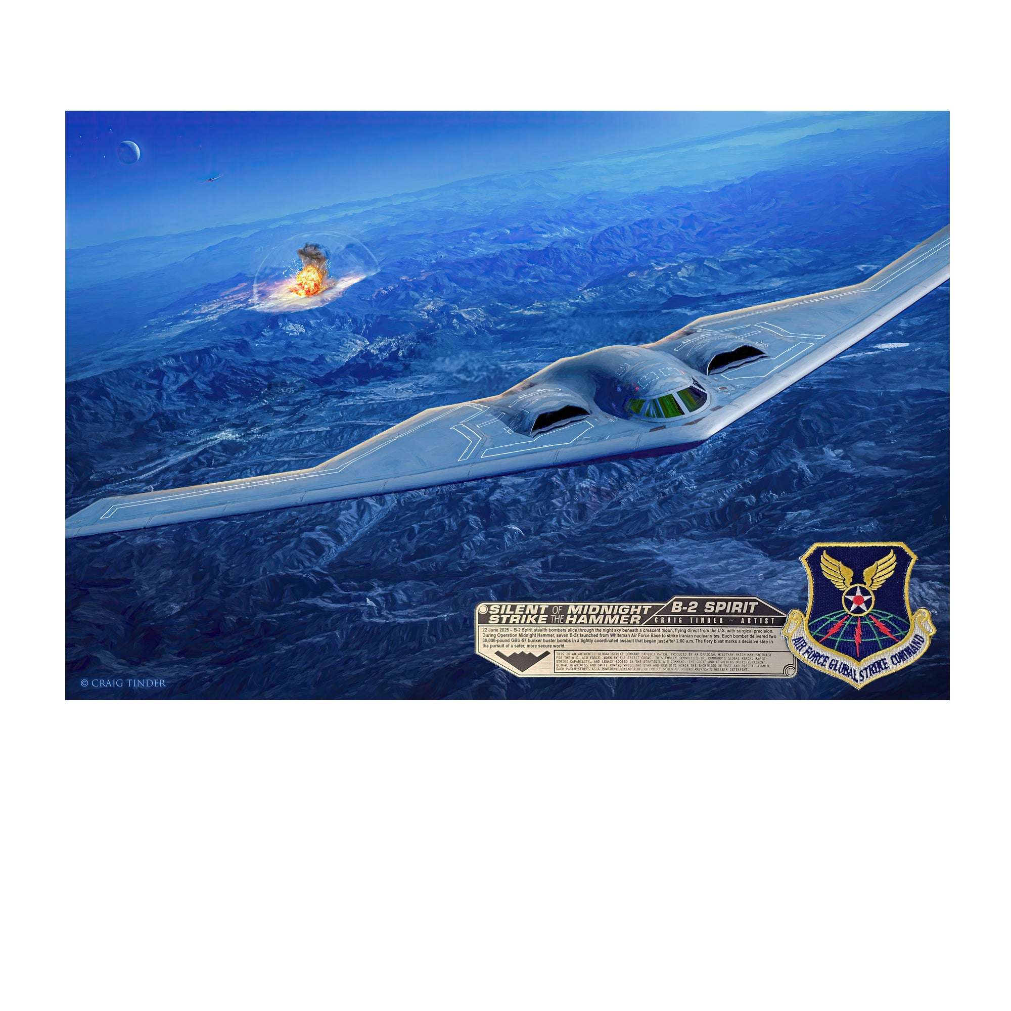 Midnight Hammer - B-2 Spirit Bomber Canvas