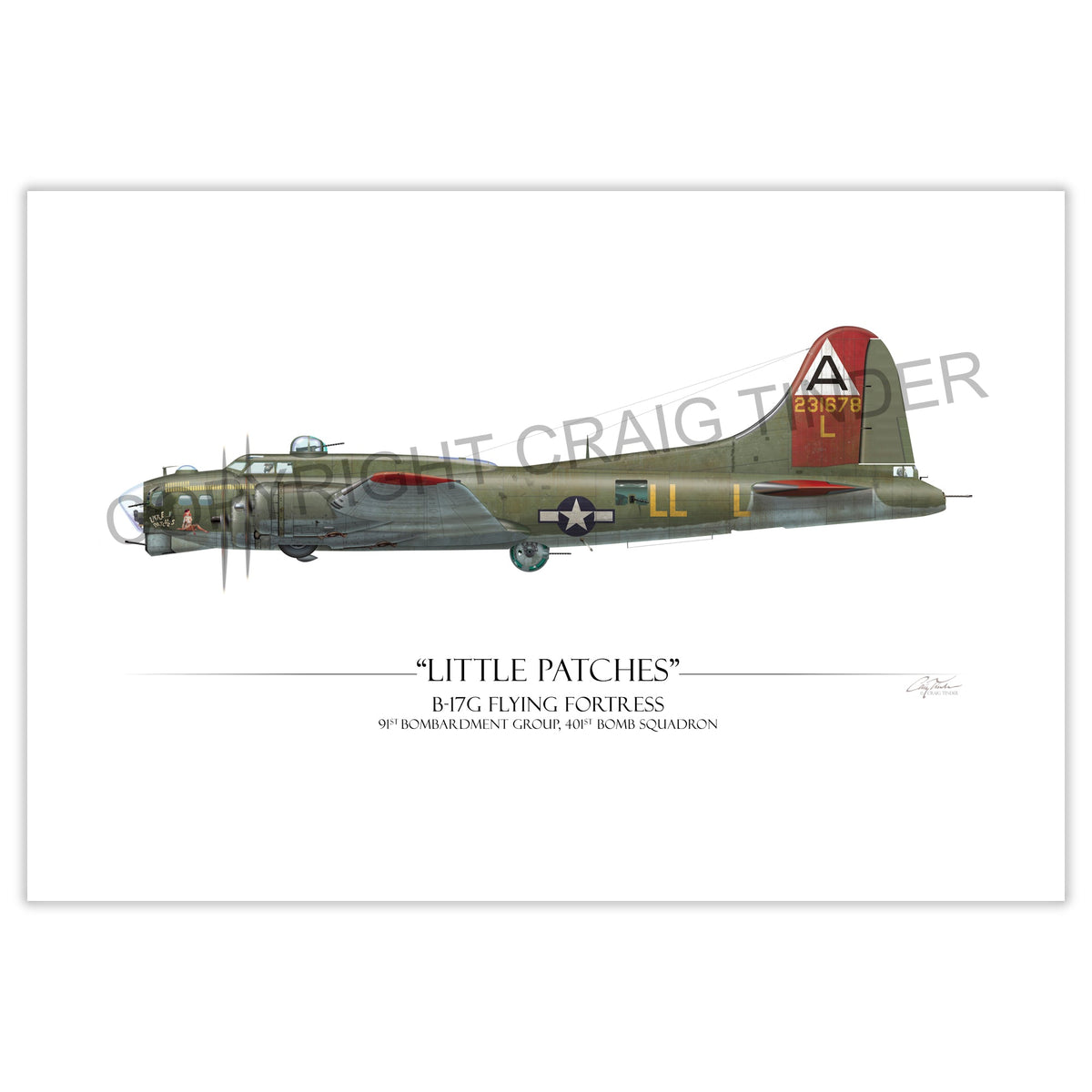B-17 Flying Fortress - Little Patches profile artwork by Craig Tinder