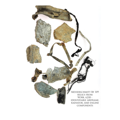 Messerschmitt Bf 109 - Fighter Sweep Over Kent historical relic artwork by Craig Tinder