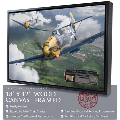 Messerschmitt Bf 109 - Invaders Across the Channel Canvas | INCLUDES: Wing Skin Relic