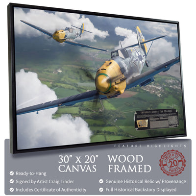 Messerschmitt Bf 109 - Invaders Across the Channel historical relic artwork by Craig Tinder