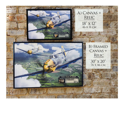 Messerschmitt Bf 109 - Invaders Across the Channel Canvas | INCLUDES: Wing Skin Relic