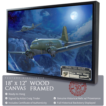 C-47 Skytrain - Over the Hump Canvas | INCLUDES: Cowl Flap Panel Piece