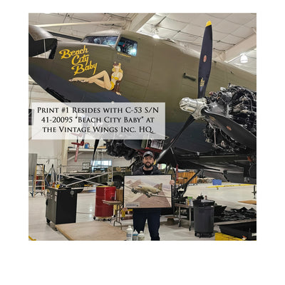 C-53 Skytrooper - Beach City Baby historical relic artwork by Craig Tinder