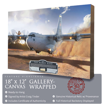 C-130 Hercules - The Herky Bird historical relic artwork by Craig Tinder