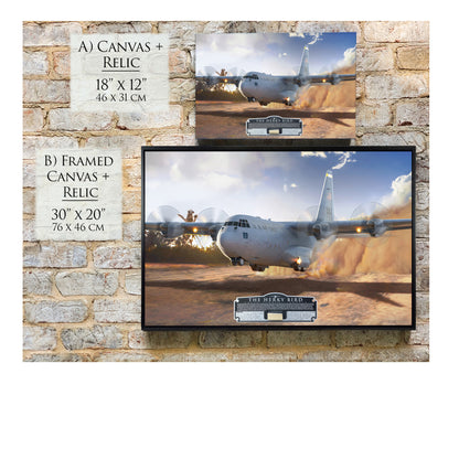 C-130 Hercules - The Herky Bird Canvas | INCLUDES: Stowage Box Panel Relic