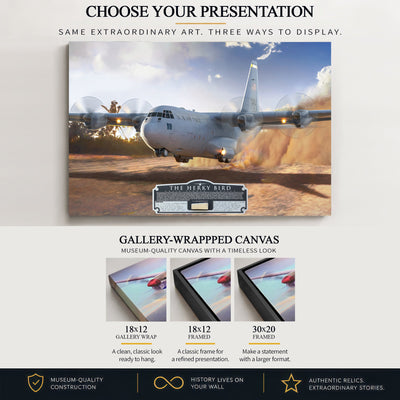 C-130 Hercules The Herky Bird gallery-wrapped canvas