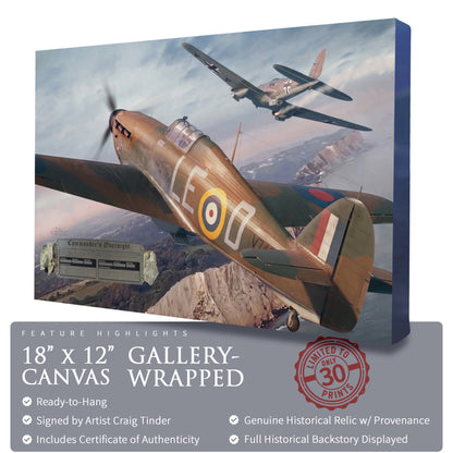 Hurricane - Commander's Oversight Canvas | INCLUDES: Merlin Engine Fragment