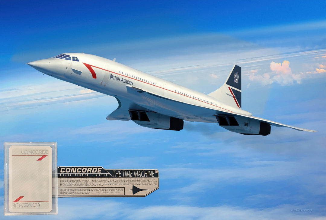 The Time Machine - Concorde Canvas with Concorde Relic