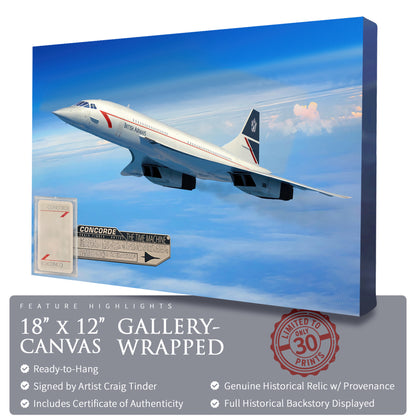 Concorde - The Time Machine Canvas | INCLUDES: Playing Card from Flight