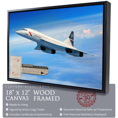 Concorde - The Time Machine Canvas | INCLUDES: Playing Card from Flight