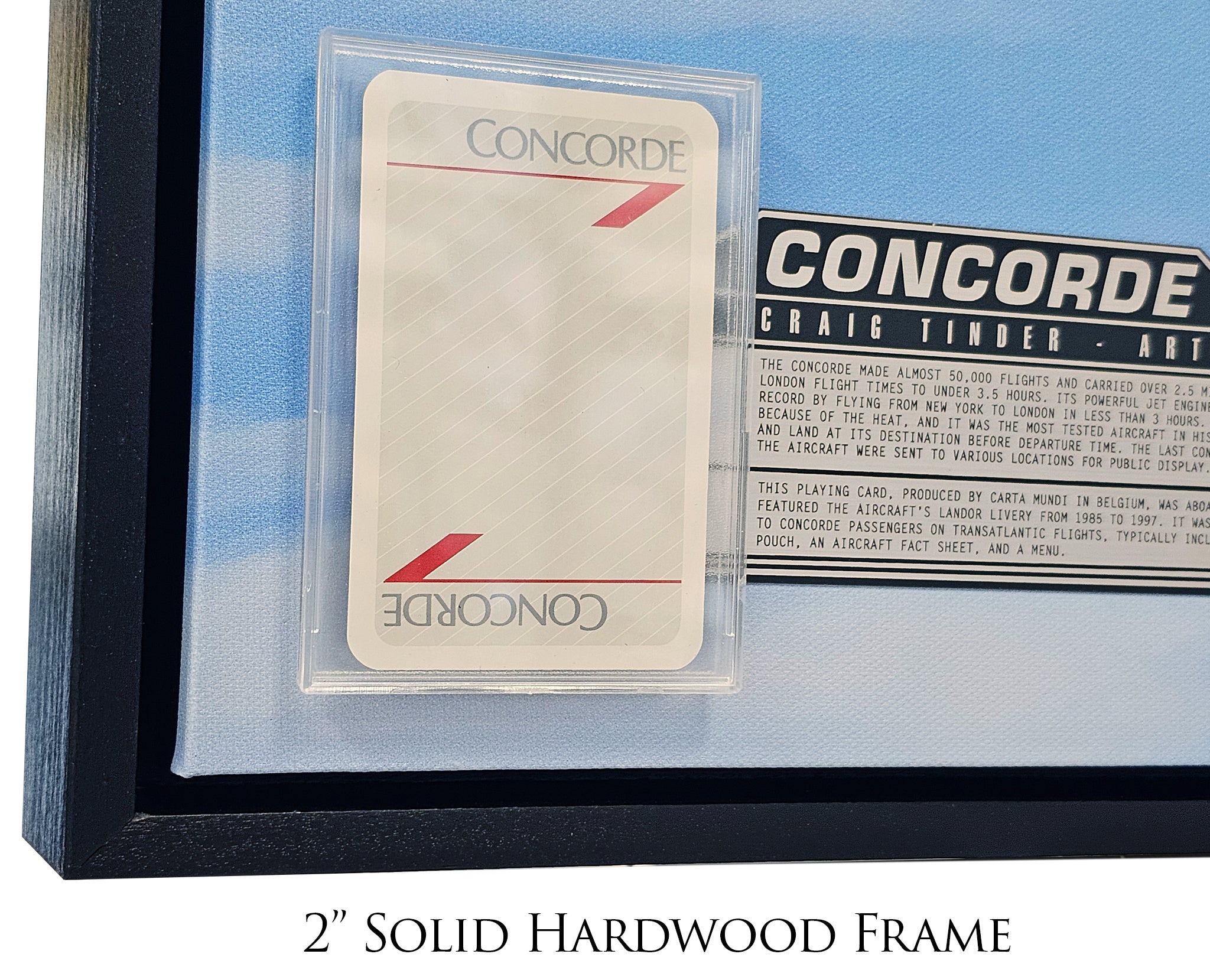 The Time Machine - Concorde Canvas | INCLUDES: Playing Card from Flight