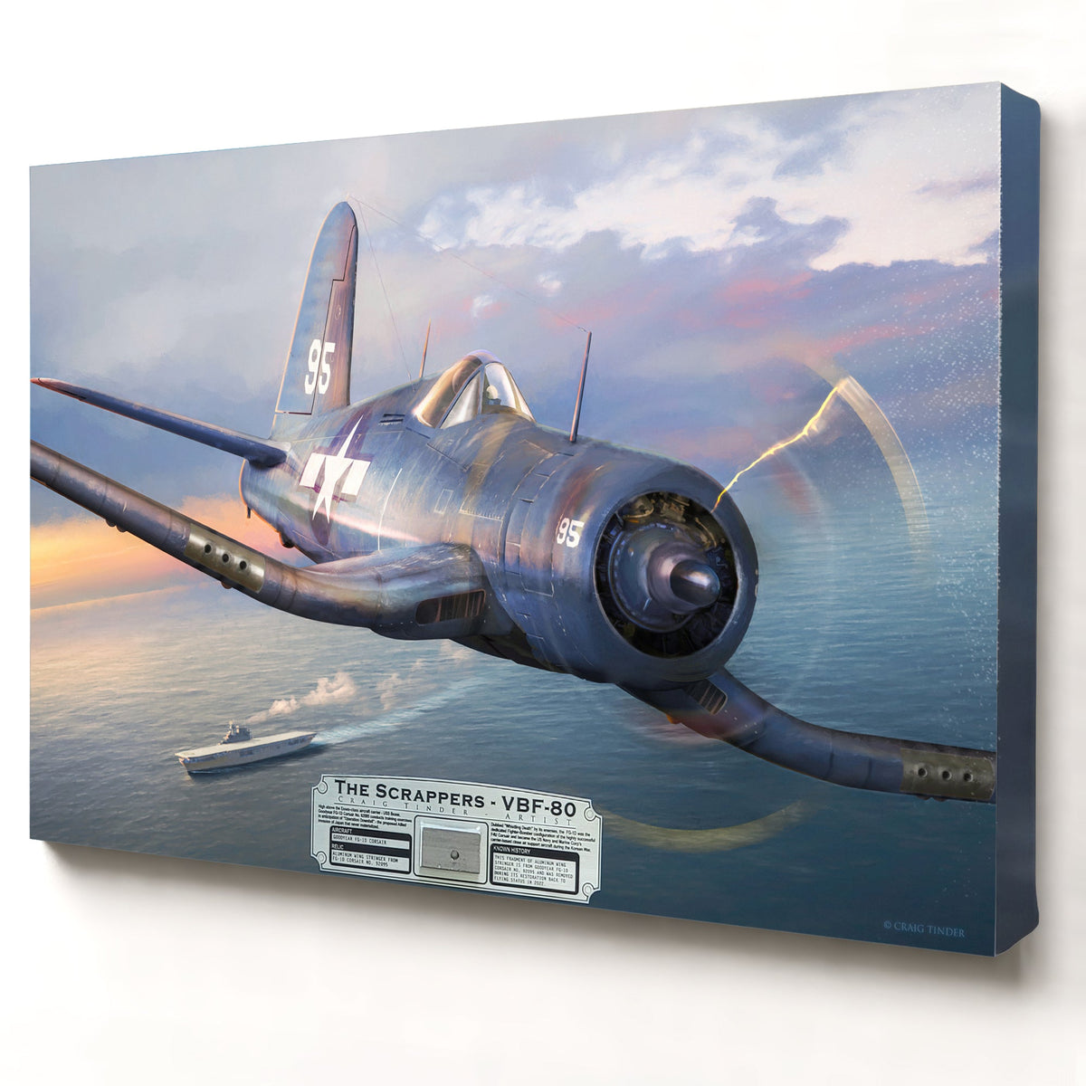 FG-1D Corsair The Scrappers relic artwork by Craig Tinder
