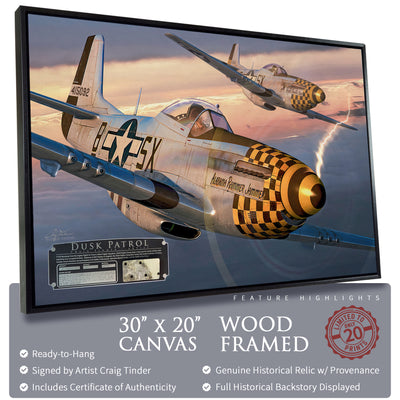 P-51 Mustang - Dusk Patrol historical relic artwork by Craig Tinder