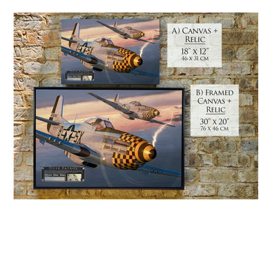 P-51 Mustang - Dusk Patrol historical relic artwork by Craig Tinder