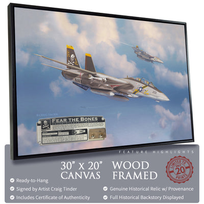 F-14 Tomcat - Fear the Bones historical relic artwork by Craig Tinder