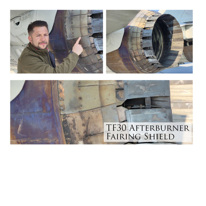 F-14 Tomcat - First Claws Forward Canvas | INCLUDES: TF30 Afterburner Fairing Shield Fragment