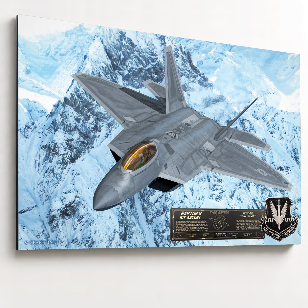 F-22 Raptor - Raptor's Icy Ascent | INCLUDES: Authentic Patch