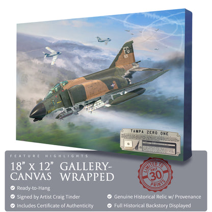 F-4 Phantom II - Tampa Zero One Canvas | INCLUDES: Missile Panel Relic