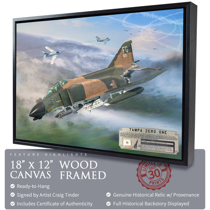 F-4 Phantom II - Tampa Zero One Canvas | INCLUDES: Missile Panel Relic