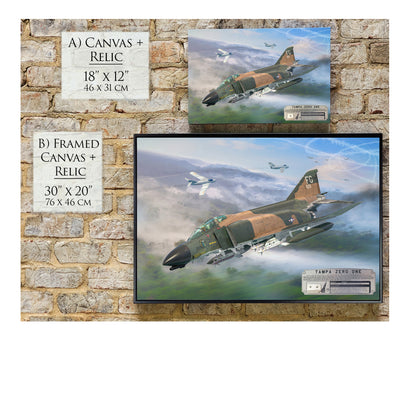F-4 Phantom II - Tampa Zero One Canvas | INCLUDES: Missile Panel Relic