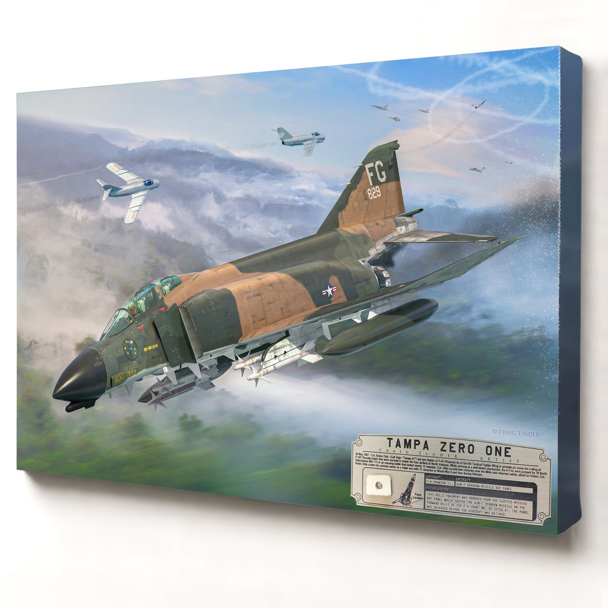 F-4 Phantom II Tampa Zero One relic artwork by Craig Tinder