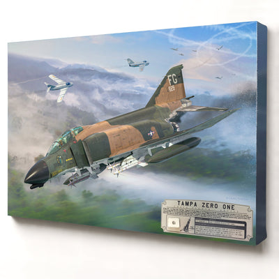 F-4 Phantom II Tampa Zero One relic artwork by Craig Tinder