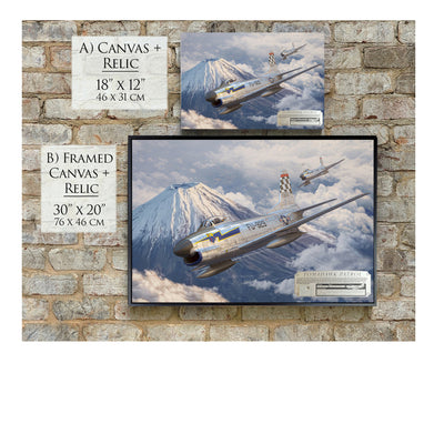 F-86 Sabre Dog - Tomahawk Patrol historical relic artwork by Craig Tinder