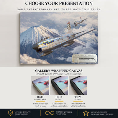 F-86 Sabre Dog Tomahawk Patrol gallery-wrapped canvas
