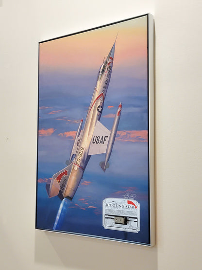 Shooting Star - F-104 Starfighter Canvas with F-104 Relic