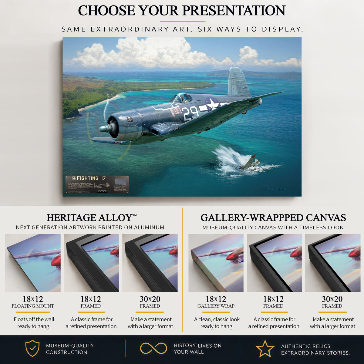 F4U Corsair - Fighting 17 | INCLUDES: Wing Relic