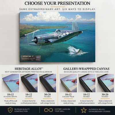 F4U Corsair - Fighting 17 | INCLUDES: Wing Relic