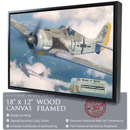 Focke-Wulf Fw 190 - The Prowl of Jutta Canvas | INCLUDES: Instrument Panel Piece