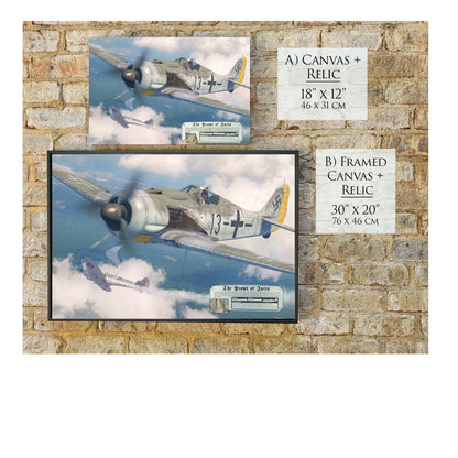 Focke-Wulf Fw 190 - The Prowl of Jutta Canvas | INCLUDES: Instrument Panel Piece