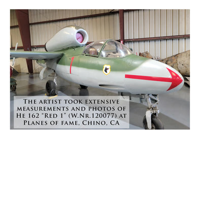 He 162 Salamander - Contested Victory historical relic artwork by Craig Tinder