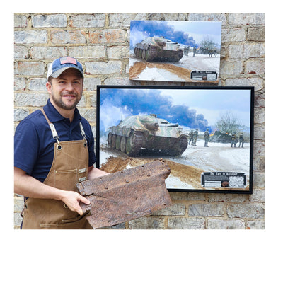 Hetzer Tank Jagdpanzer 38 - The Turn to Rochefort historical relic artwork by Craig Tinder