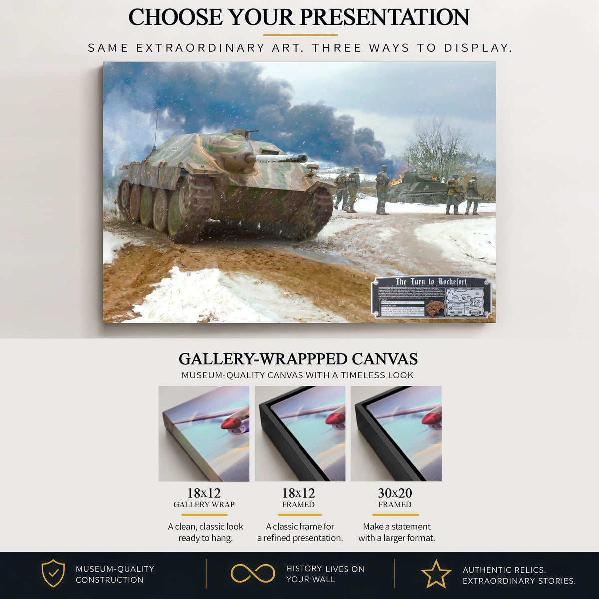 Jagdpanzer 38 Hetzer gallery-wrapped canvas