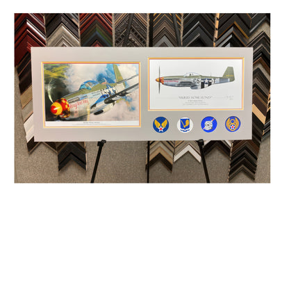 P-51 Mustang - Hurry Home Honey Canvas | INCLUDES: Fuselage Panel Fragment