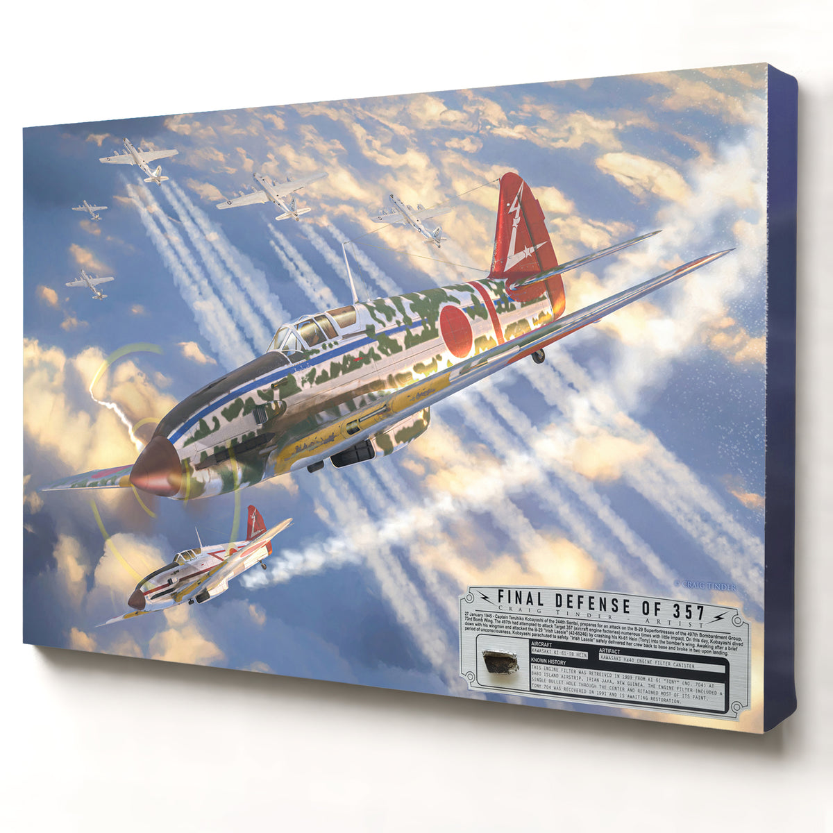 Ki-61 Tony Final Defense of 357 relic artwork by Craig Tinder