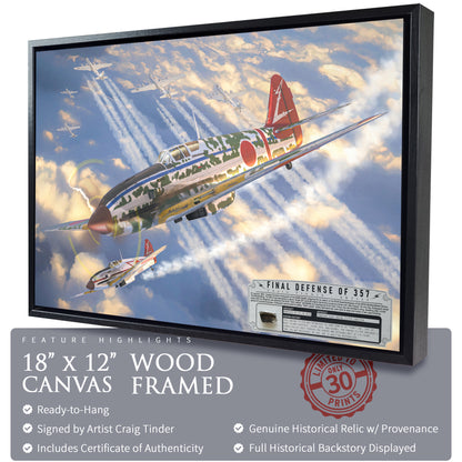 Ki-61 Hein Tony - Final Defense of 357 Canvas | INCLUDES: Engine Canister Piece