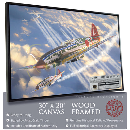 Ki-61 Hein Tony - Final Defense of 357 Canvas | INCLUDES: Engine Canister Piece